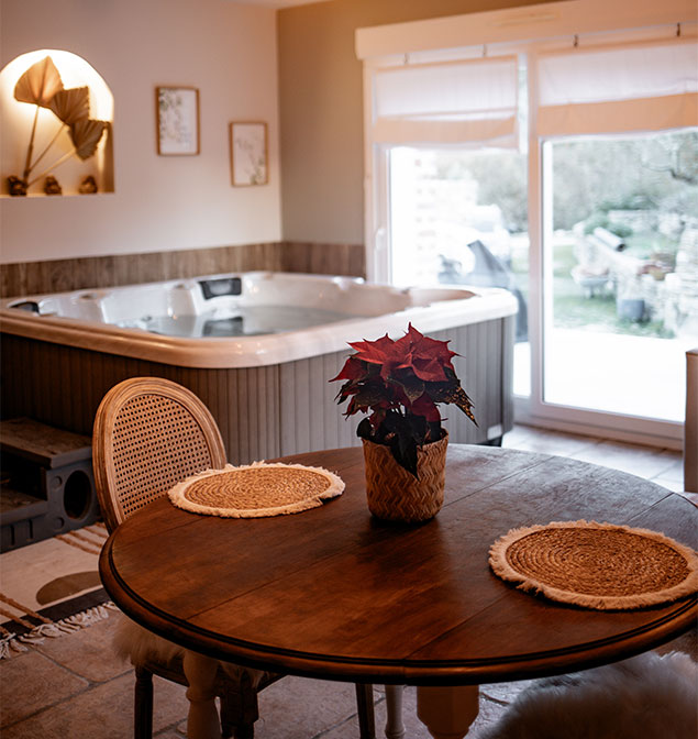 chambre d'h^tes, avec jacuzzi